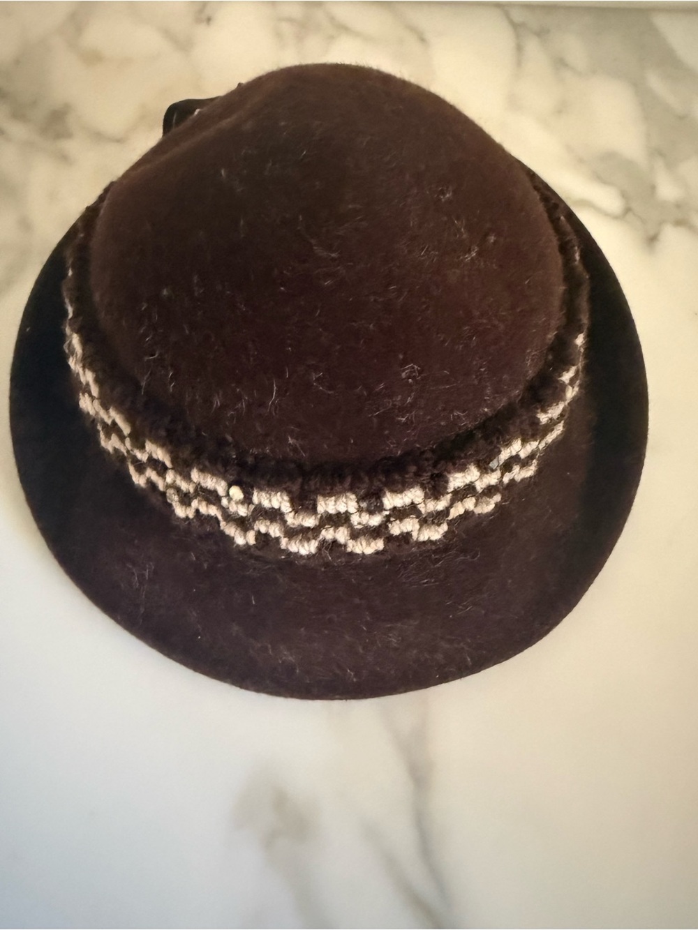 Vintage Nyala Felt Cloche Hat